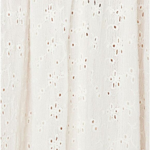 HELSA Eyelet Garden Midi Dress White Off-Shoulder ballet cotton Revolve L - Picture 4 of 11